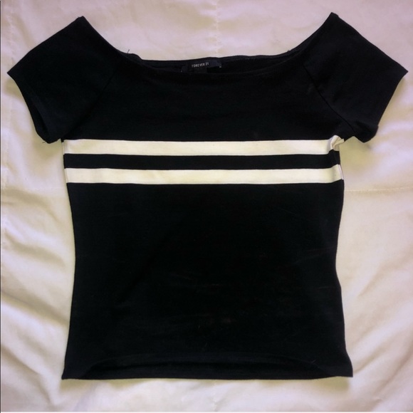 Black off the shoulder top - Picture 2 of 2